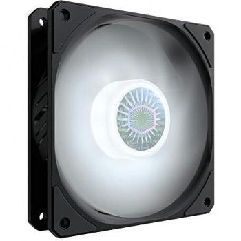 Cooler Master SickleFlow 120 V2 Ventilador y Caja LED Blanco, Aspas Translúcidas Air Balance, 62 CFM, 2.5 mmH2O, 8 a 27 dBA, LED Blanco