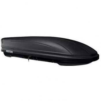 Baule de Techo Menabo Marathon 400L Negro Mate, Cofre Universal para Auto