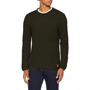 JACK & JONES Jorjames Knit Crew Neck, suéter para Hombre, Verde