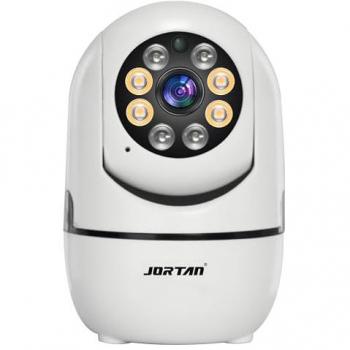 Cámara de Seguridad Interior Wi-Fi 2.4GHz, Rotación Panorámica, Visión Nocturna, Audio Bidireccional, Detección PIR y Seguimiento de Personas - Jortan Tech