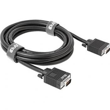 Cable VGA Bidireccional M/M 3m 28AWG con Conectores Dorados