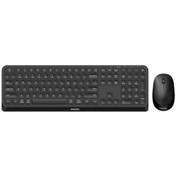 Philips 4000 series SPT6407B16 teclado y ratón inalámbricos RF Wireless Bluetooth 2.4GHz BT3.0 BT5.0 QWERTY Inglés Negro