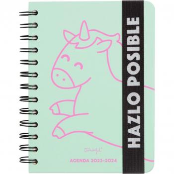 Mr. Wonderful Agenda Escolar Pequeña 2023-2024 Semanal Mint Hazlo Posible