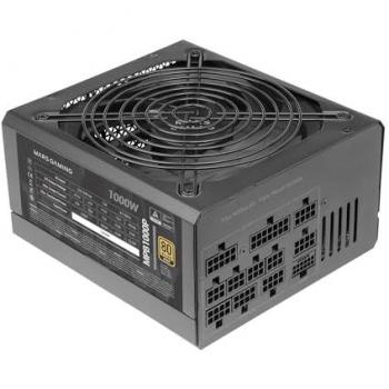 Mars Gaming MPB1000P Fuente de Alimentación Modular ATX 3.0 1000W, 10 Años Garantía, Eficiencia 80Plus Gold, Ventilador de 140mm AI-RPM, Cond