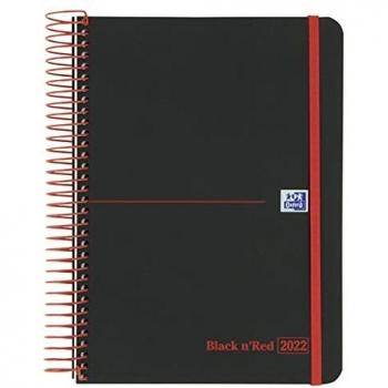 AGENDA 2022 BLACKN'RED A5 15X21CM SEMANA VISTA COLORES SURTIDOS CASTELLANO OXFORD 400154457