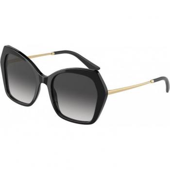 Dolce & Gabbana DG4399 501/8G Women's Butterfly Black Sunglasses Size 56