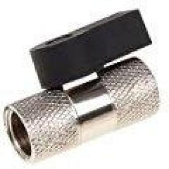 Alphacool 17353 2-way ball valve G1/4 - Chrome Water cooling Fittings