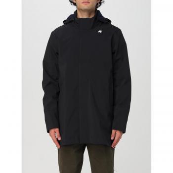 K-WAY Men's Duke Black Rain Jacket Size S