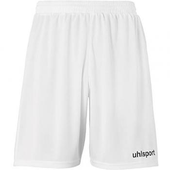 Pantalones Cortos Deportivos Uhlsport Performance para Hombres - 100% Poliéster Reciclado - Blanco/Negro - Tamaño XXL