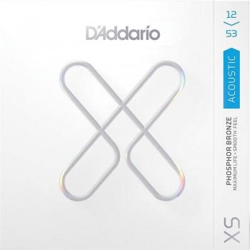 D'Addario XS Phosphor Bronze Light Gauge Acoustic Guitar Strings (12-53)