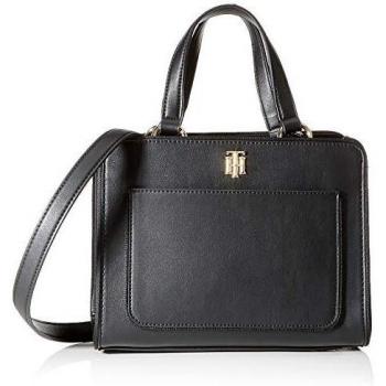 Tommy Hilfiger City, Satchel DE LA Ciudad DE TH para Mujer, Negro, OS
