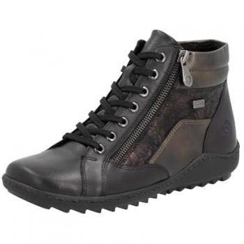 Botas de tobillo Remonte R1458-03 para mujer, negras, con membrana TEX, talla 36 (UK 3.5)