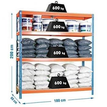 Estanteria Gran Carga 600 Kg 1 8 M Ancho.