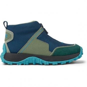 Zapatillas Camper Drift Trail para Niñas - Azul, Verde, Negro, Talla 30, Tela de Algodón/Piel Suave