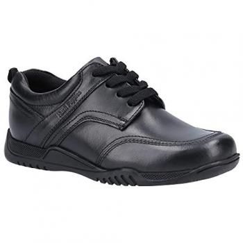 Hush Puppies Boys Black Leather School Uniform Shoe - Size 13 UK