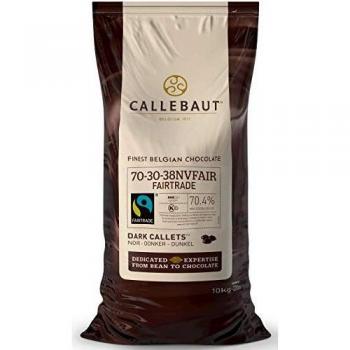 Callebaut 10kg Comercio Justo 73% Extra Bitter chips de chocolate Easimelt