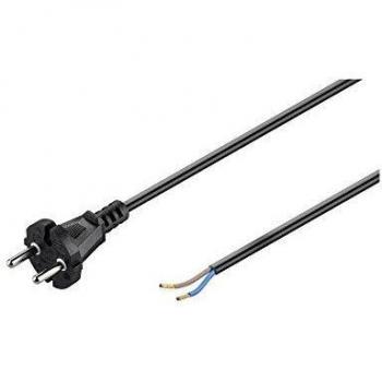 Cable de alimentación universal para aspiradoras, 10 m, negro, con conector de contorno