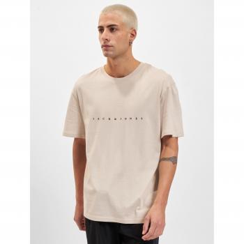 Camiseta Jack & Jones Estilo Star Beige Relaxed Fit para Hombre - XL