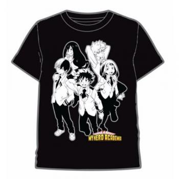 Camiseta My Hero Academia Blanco y Negro XXL