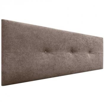 Cabecero Tapizado AQUALINE Pro de Tela Marrón 150cm para Camas 150/160
