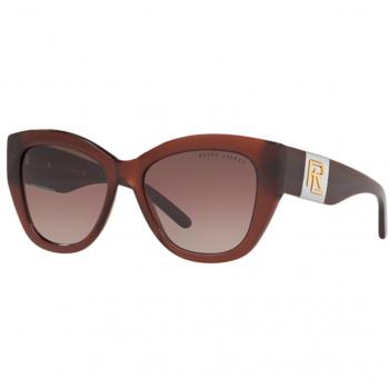 Ralph Lauren RL8175 Women's Sunglasses Brown Tobacco Transparent/Violet Gradient Size 54