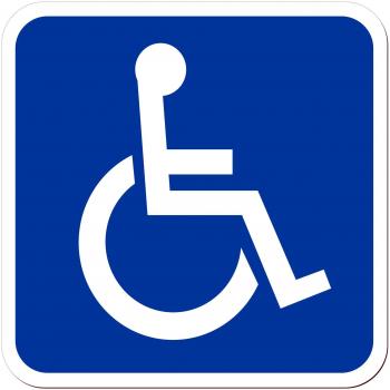 LOHOFOL Signo magnético Transporte de Personas discapacitadas | Silla de Ruedas gravemente discapacitada Usuario de Silla de Ruedas | Placa magnética | Varios tamaños Disponibles