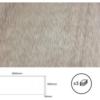Set de 3 tableros de MDF de 1200x300x10mm