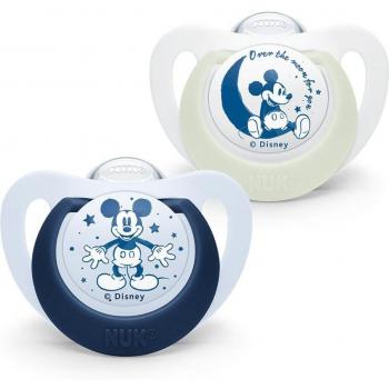Chupete de silicona Nuk Star Day&Night Disney 100, pack 2ud