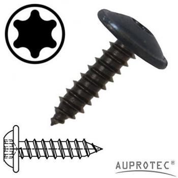Chapa Tornillos cabeza plana con Scheibe Torx Negro Galvanizado DIN 7049 Selección: