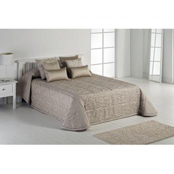 Textilia Zebra - Edredón para cama de 135 cm, 235 x 270 cm, color beige