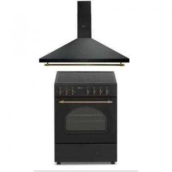 Combo Pack Cocina Eléctrica Vitrocerámica con Horno y Campana de 90 cm Solthermic