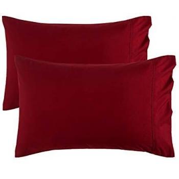 Funda Almohada de Microfibra for Italy Burdeos 50x80