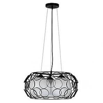 Colgante Peregrino 3xE27 Negro 45d de Fabrilamp
