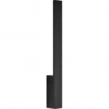 Aplique de pared LED Arcchio Ivano, 42,5 cm, negro, moderno, hecho de aluminio, para pasillos, 2 llamas
