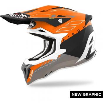 Airoh Casco de Cross Strycker Skin Naranja Mate XL