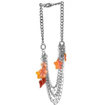Collar de mujer Folli Follie 2N9S005PO de plata de ley, color plateado, 27 centímetros