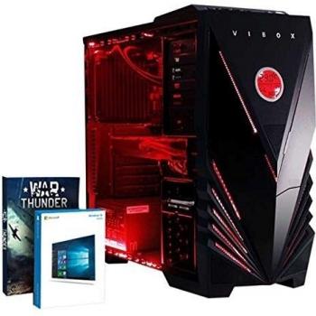 VIBOX Sniper 10XLW - 4,0GHz Intel i7 Quad Core CPU, GTX 1060 GPU, Extremo, Ordenador de sobremesa Gaming con enfriador por agua con unidad central, Windows 10