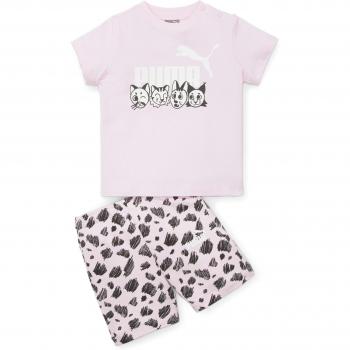 Conjunto Niña Puma Ess Rosa - Chándal para Niñas, Ideal para los Más Pequeños, incluye camiseta y pantalón