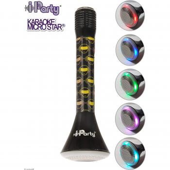 Special Karaoke - Micrófono inalámbrico con Altavoz Luminoso Bluetooth para Karaoke, Lee Tarjetas SD/TF, batería Recargable