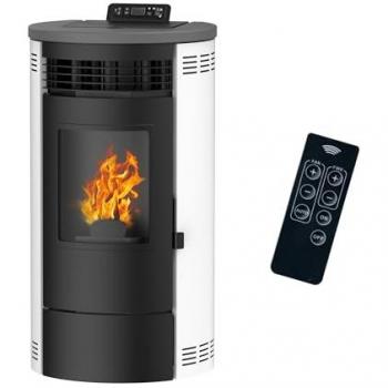 Estufa de pellets Flavia 15 kW Sannover Blanca