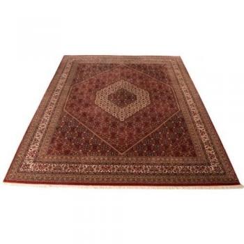 Alfombra oriental clásica anudada a mano Bidjar de India 350 x 288 cm