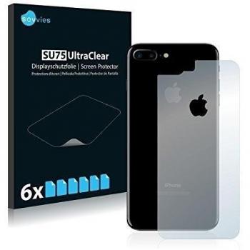 savvies Protector Pantalla Compatible con Apple iPhone 7 Plus Trasera