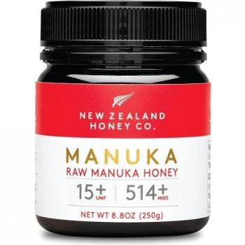 New Zealand Honey Co. Miel de Manuka MGO 514+ / UMF 15+ | Nueva Zelanda Miel 100% Pura y Saludable | 250g