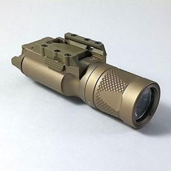 ATAIRSOFT Tactique Airsoft Extérieur Camping Chasse X300V Style Haut Production LED Lumière Arme Lumière Lampe de Poche pour Pistolet Picatinny DE