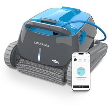Robot Limpiafondos Automático Dolphin Carrera 40i - Sube Paredes, para Piscinas Enterradas de hasta 12 Metros