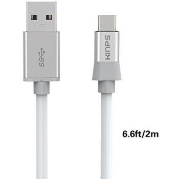 USB Type C Cable,Kinps®High-speed USB 3.1 Type C Male to Standard Type A USB 3.0 Male Data Cable for Apple New MacBook 12 Inch, ChromeBook Pixel, Nexus 5X, Nexus 6P, Nokia N1 Tablet, OnePlus 2 and Other Type-C Supported Devices