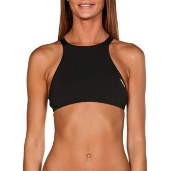 ARENA Crop Think Top De Bikini Mujer Rulebreaker Crop Think, Mujer, Black-Yellow Star, L