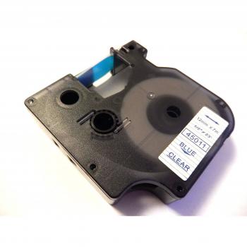 Cartucho de cinta para rotular 12mm marca vhbw para Dymo Labelpoint 100, 150, 200, 250, 300, 350 sustituye Dymo D1, 45011.