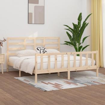 Cama de madera maciza Super King 180x200 cm
