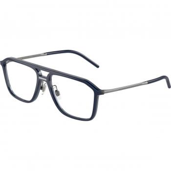 Dolce & Gabbana DG5107 Col. L3294 Uomo Pilot Blu Eyewear - Men's Eyeglasses Blue Size 55 - Blue Light Block Available